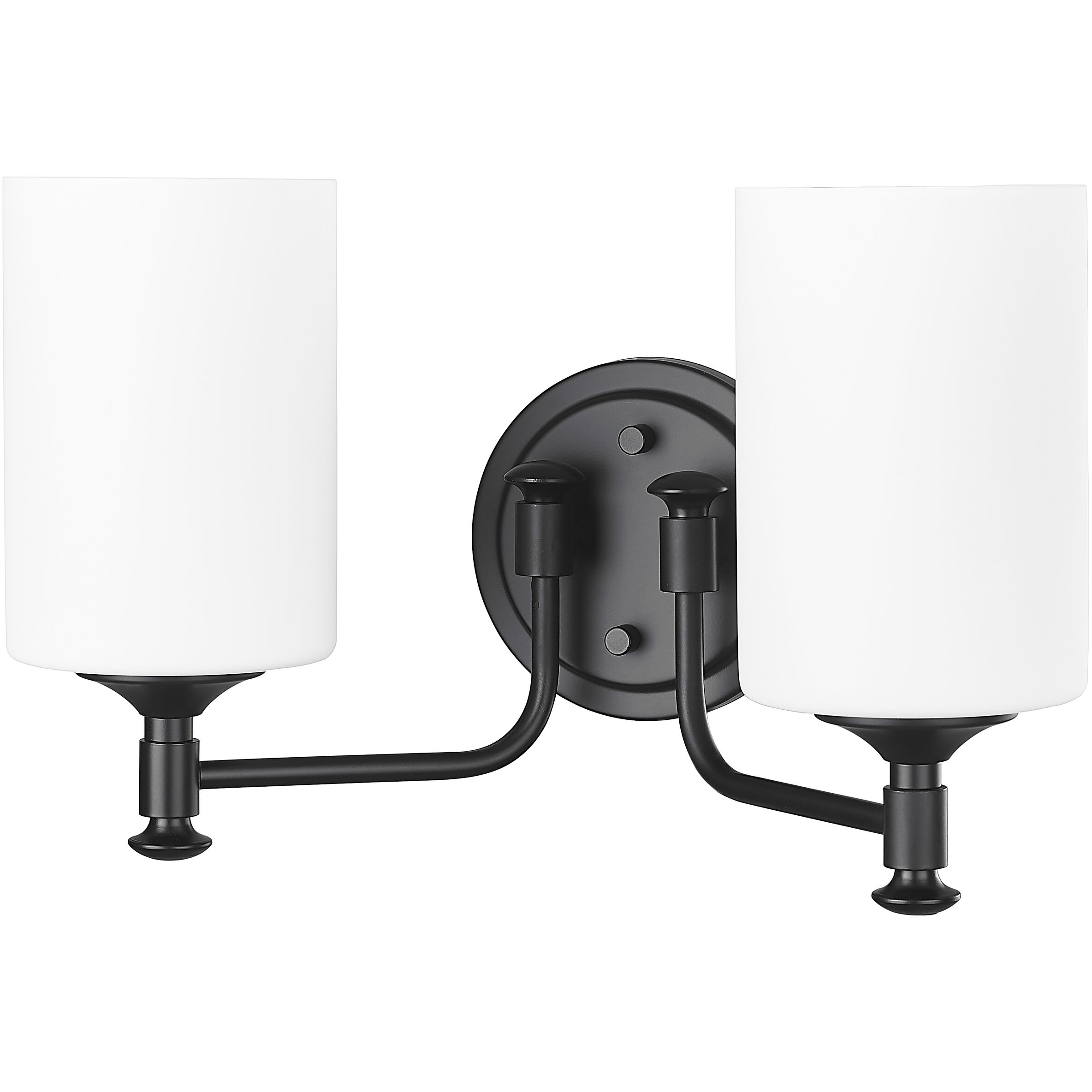 Ailey 2 Light 14.63 inch Matte Black Vanity Light Wall Light